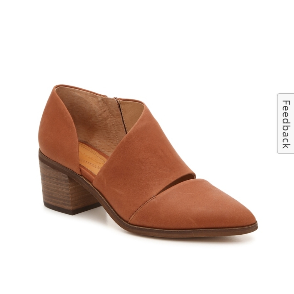 Corso Como Women's Kammy Half D'orsay Sillohuete leather bootie